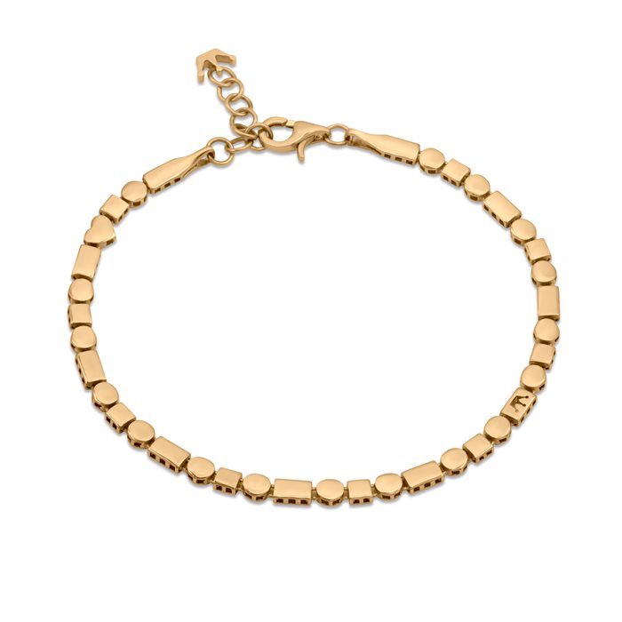 دستبند طلا زنانه ریسه ساده