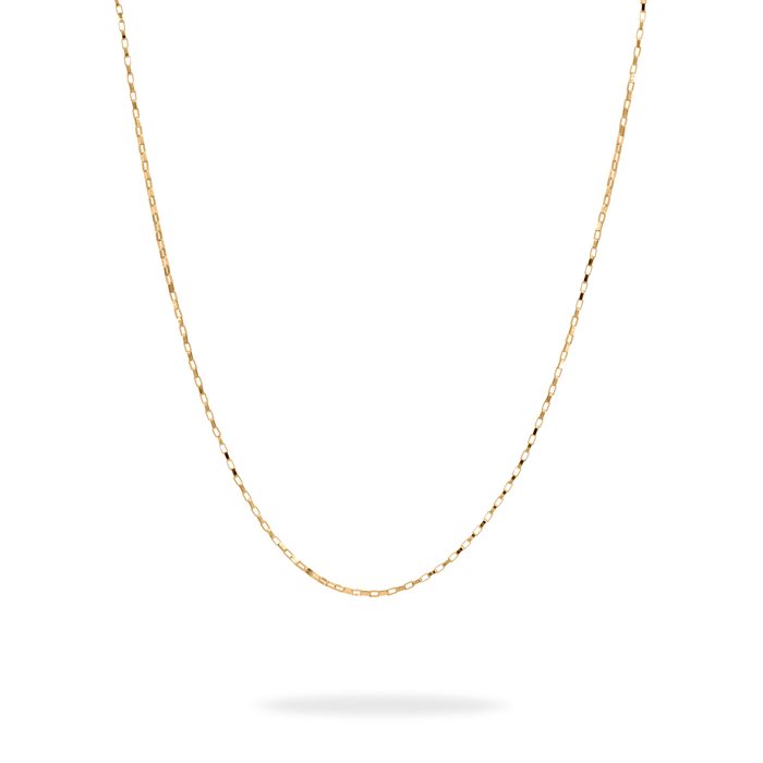 زنجیر طلا زنانه مستطیل کوچک