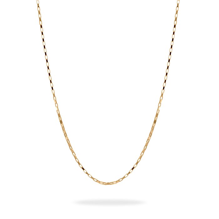 زنجیر طلا زنانه مستطیل بزرگ